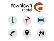 Tablet Screenshot of downtownmotel.com.au